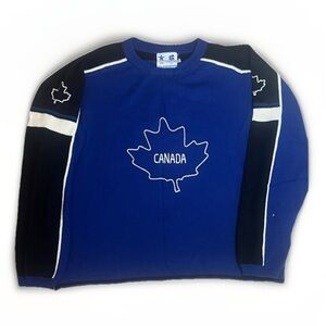 Vancouver 2010 Paralympic Games Blue Knit Retro Sweater sz L EUC Unisex style
